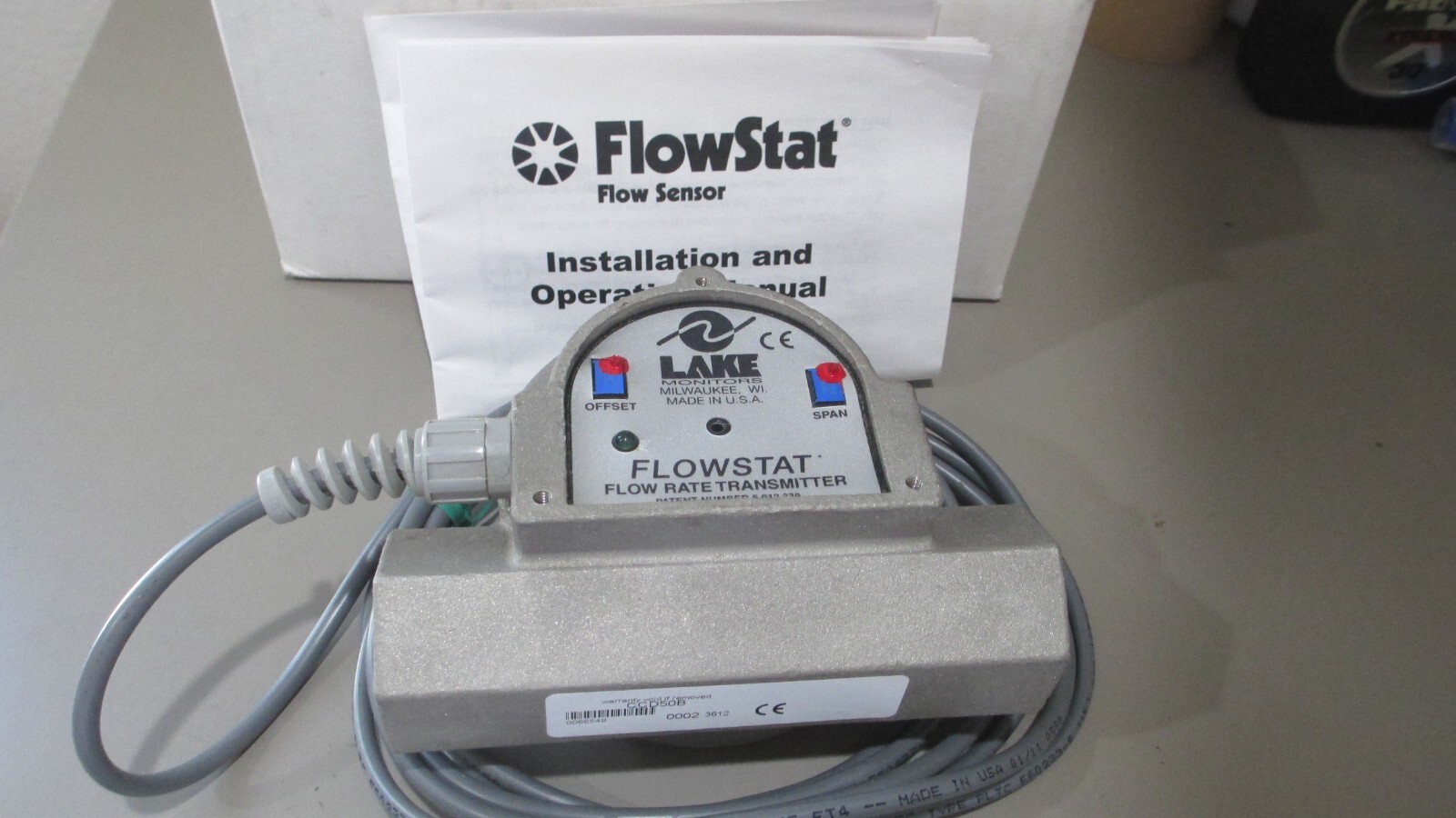 Lake Monitors, Flowstat Flow Rate Transmitter