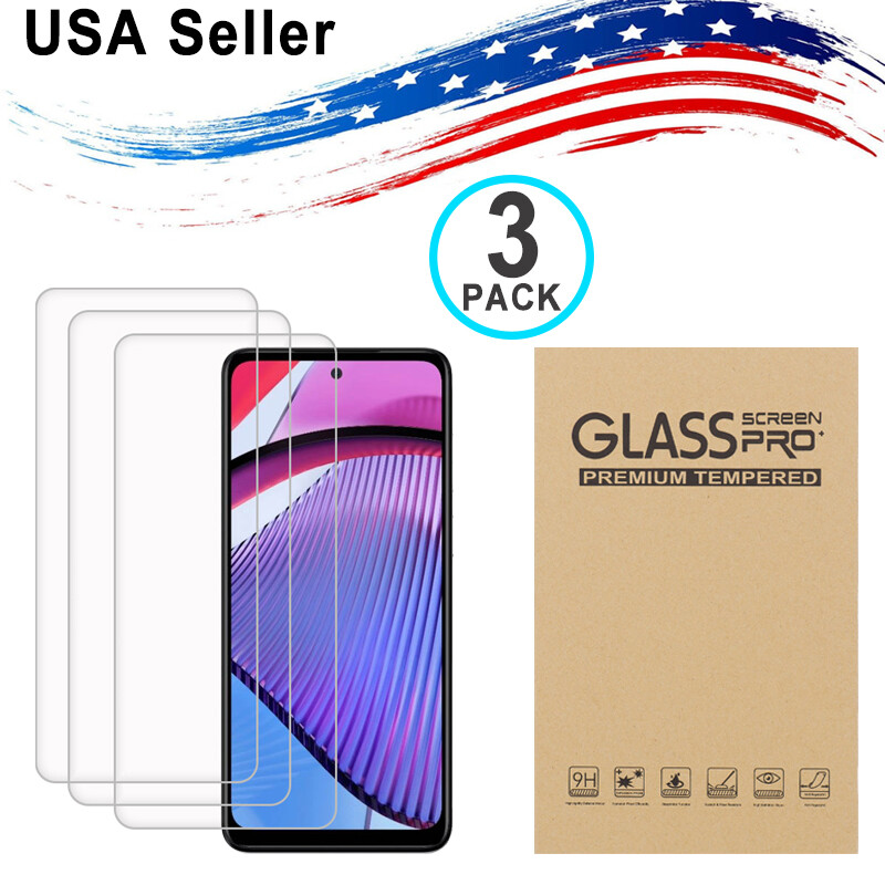 3PK Moto G Power 5G 2021/2022/2023/2024/2025 Tempered Glass Screen Protector