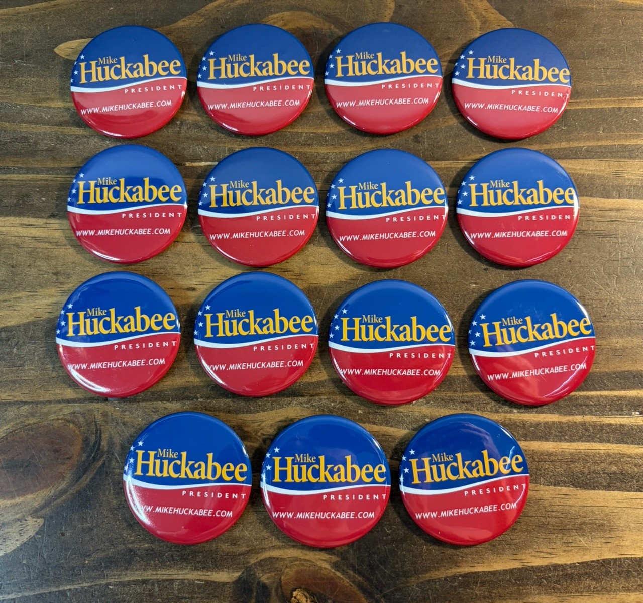 Mike Huckabee Presidential Campaign Buttons Pin-back x15 Political Collectibles