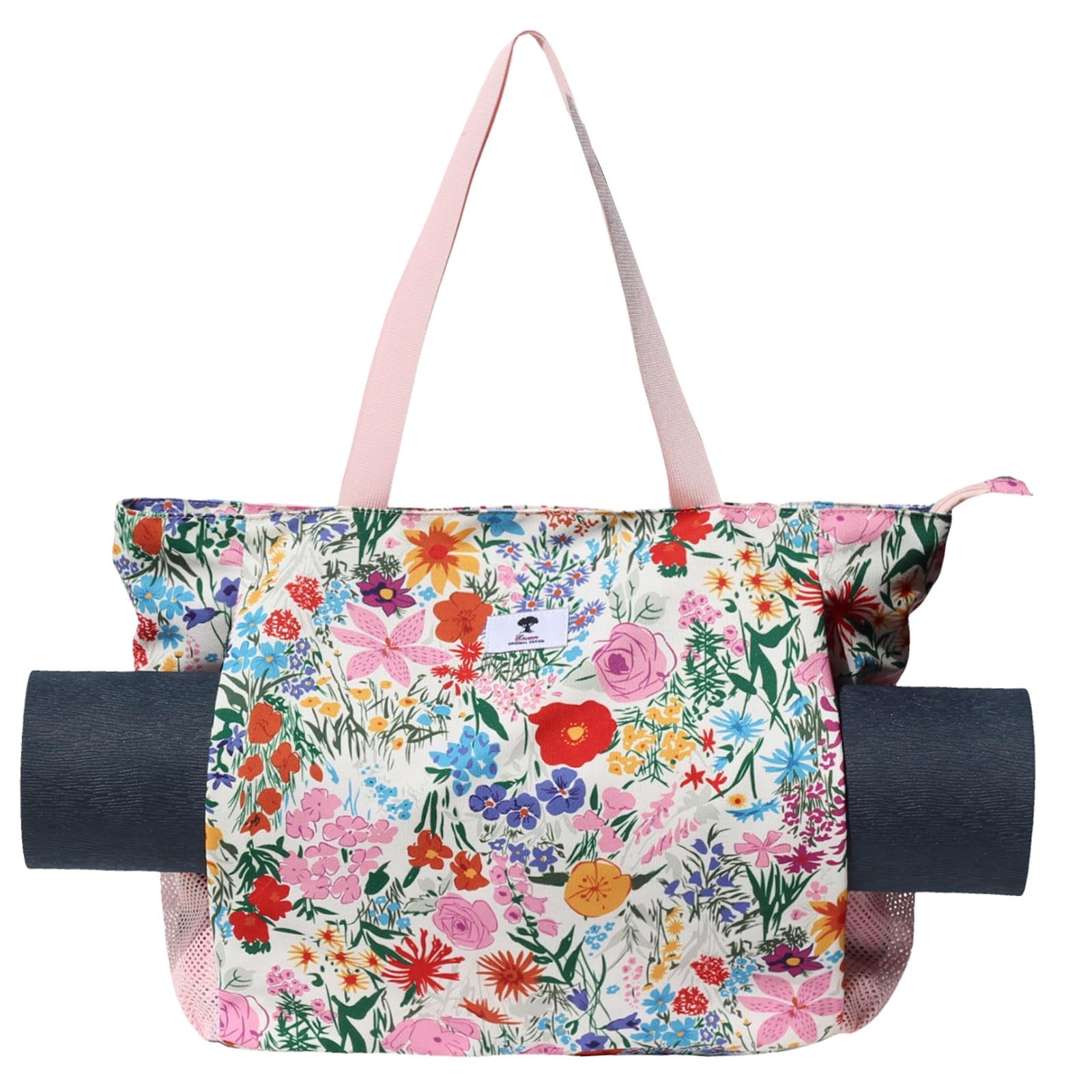ESVAN Yoga Mat Bag Yoga Tote Carrier Shoulder Bag Carryall Tote for Office,Yoga,