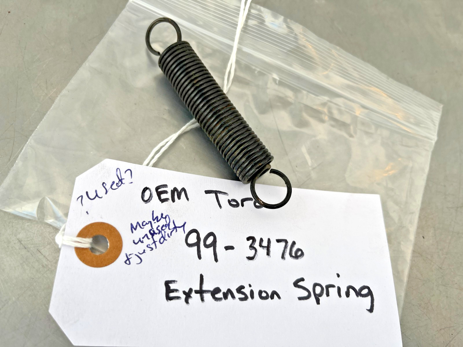 99-3476  Genuine OEM  Toro  EXTENSION SPRING    993476