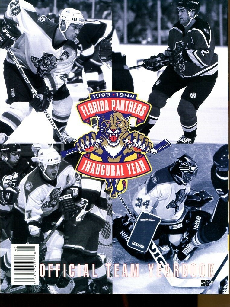 1993-94 Florida Panthers Inaugural Year Official Team Yearbook 51747b11