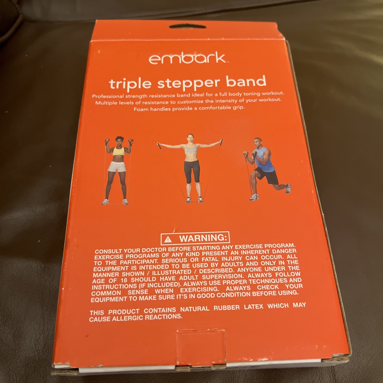 Embark Triple Stepper Resistance Band - Full Body Toning Workout, Multiple Level