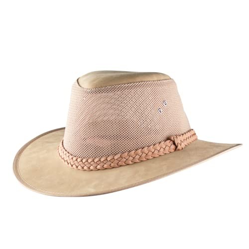 Mesh Safari Hat for Men Soaker Golf Sun Hats Summer Wide Brim X-Large Natural