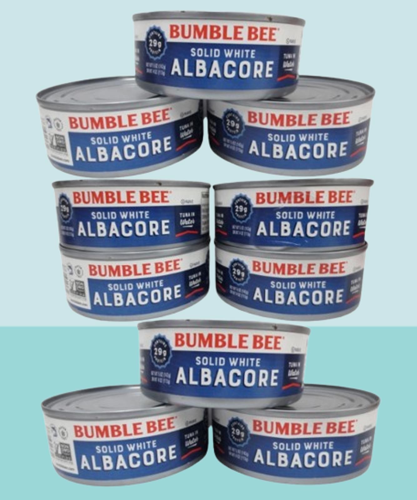 BUMBLE BEE SOLID WHITE ALBACORE TUNA IN WATER 5 OZ NWOB EXP: 2028 10PCS