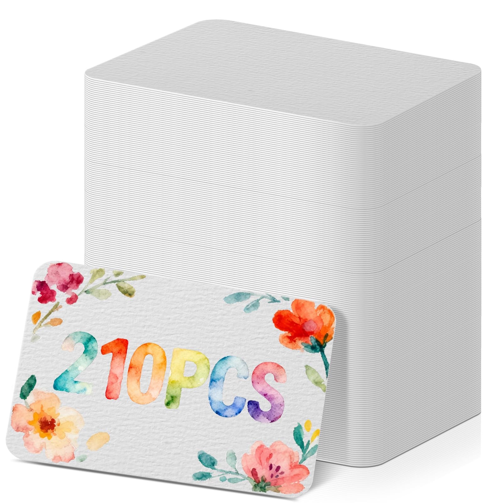 210 Sheets Artist Trading Cards 2.5 x 3.5 Inch, 300GSM Cold Press Blank Playi...