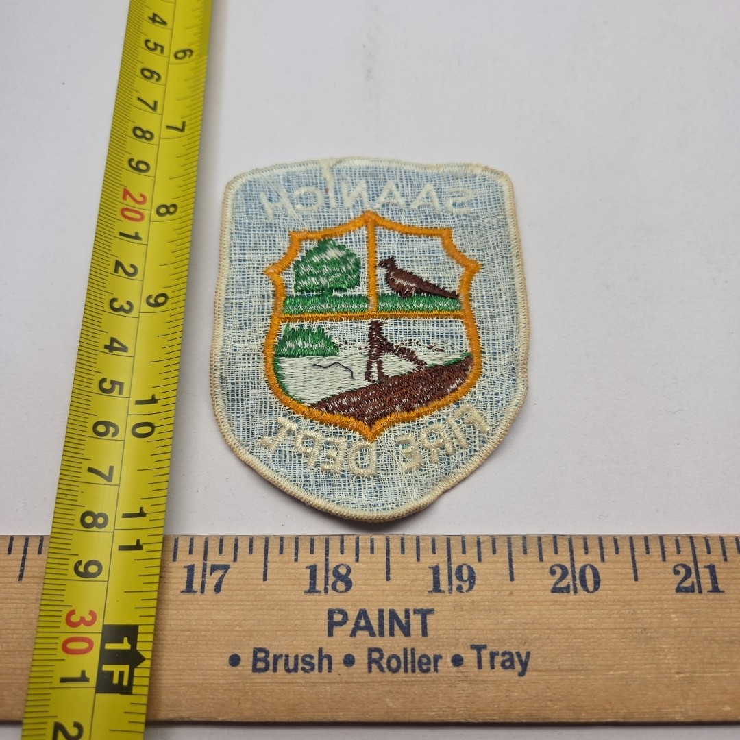Saanich Fire Department Patch FREE SHIPPING
