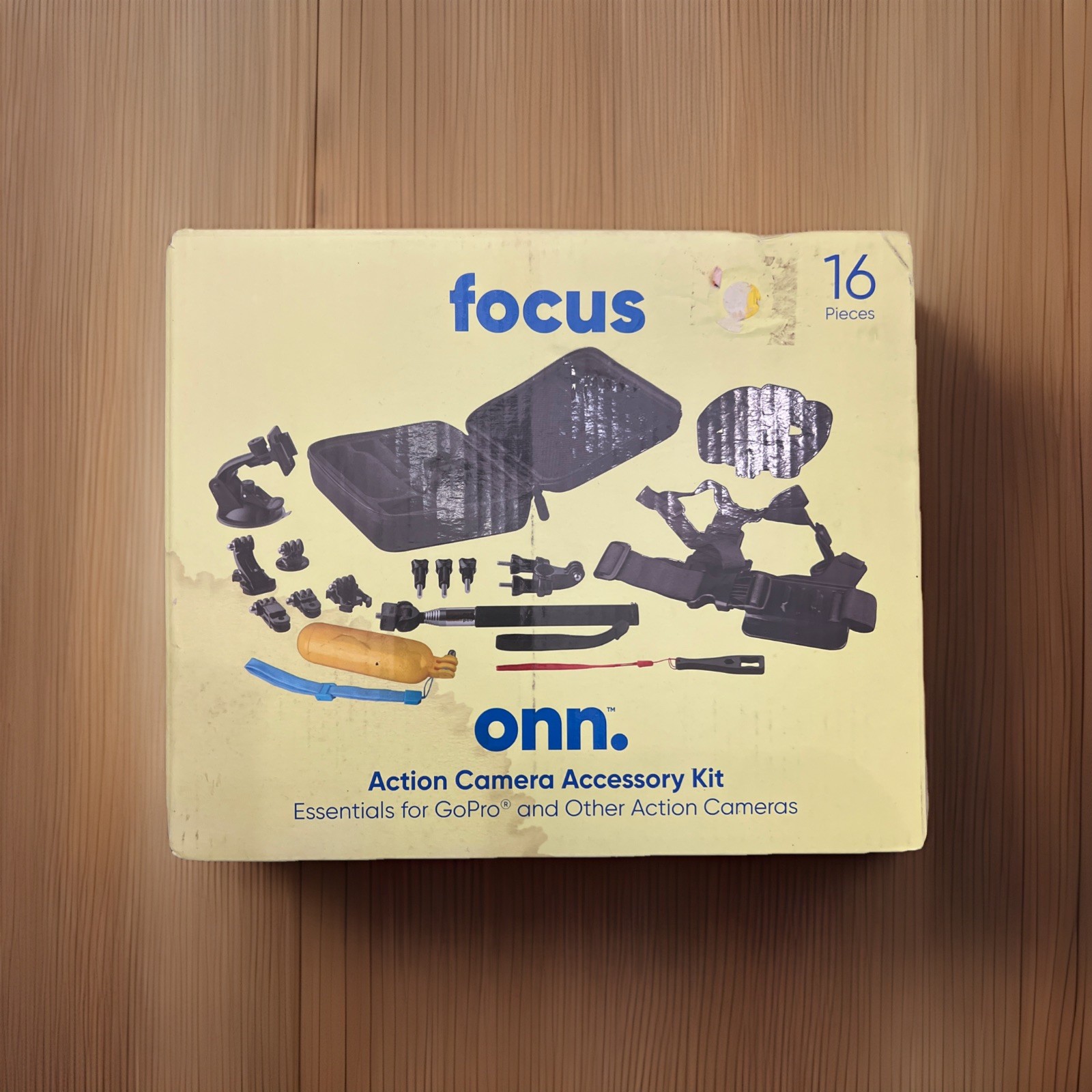 Onn 16-Piece Action Camera Accessory Kit for GoPro – New In Box