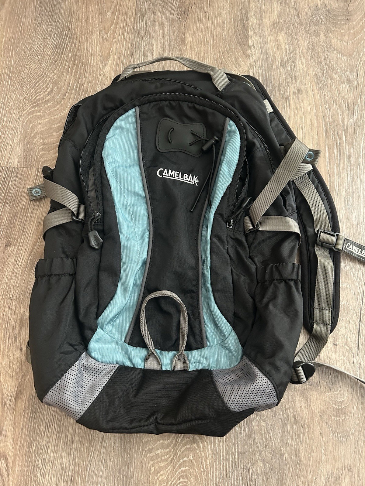 CamelBak Hydration Backpack Black Blue Gray Hiking Padded Straps Adjustable