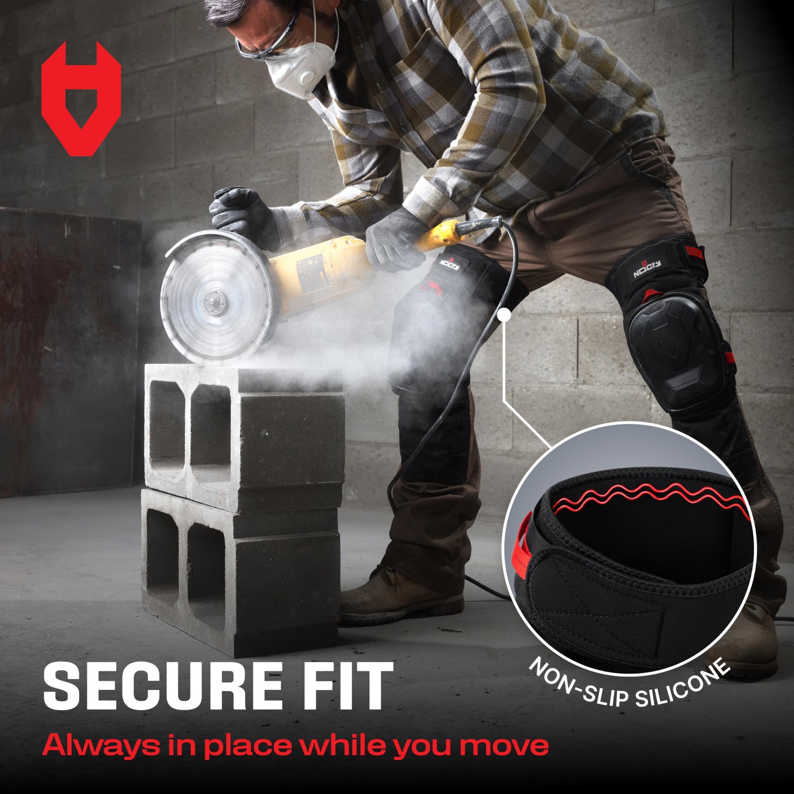 Professional Work Knee Pads for Men Construction with Ankle Support and Heavy...
