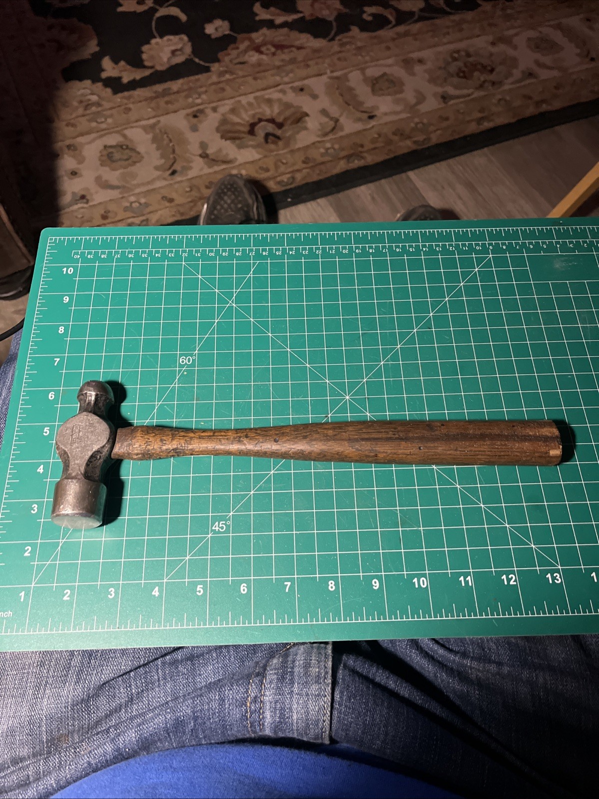 Vintage 13 oz. STANLEY STANDARD Ball Peen Hammer W/Original Handle
