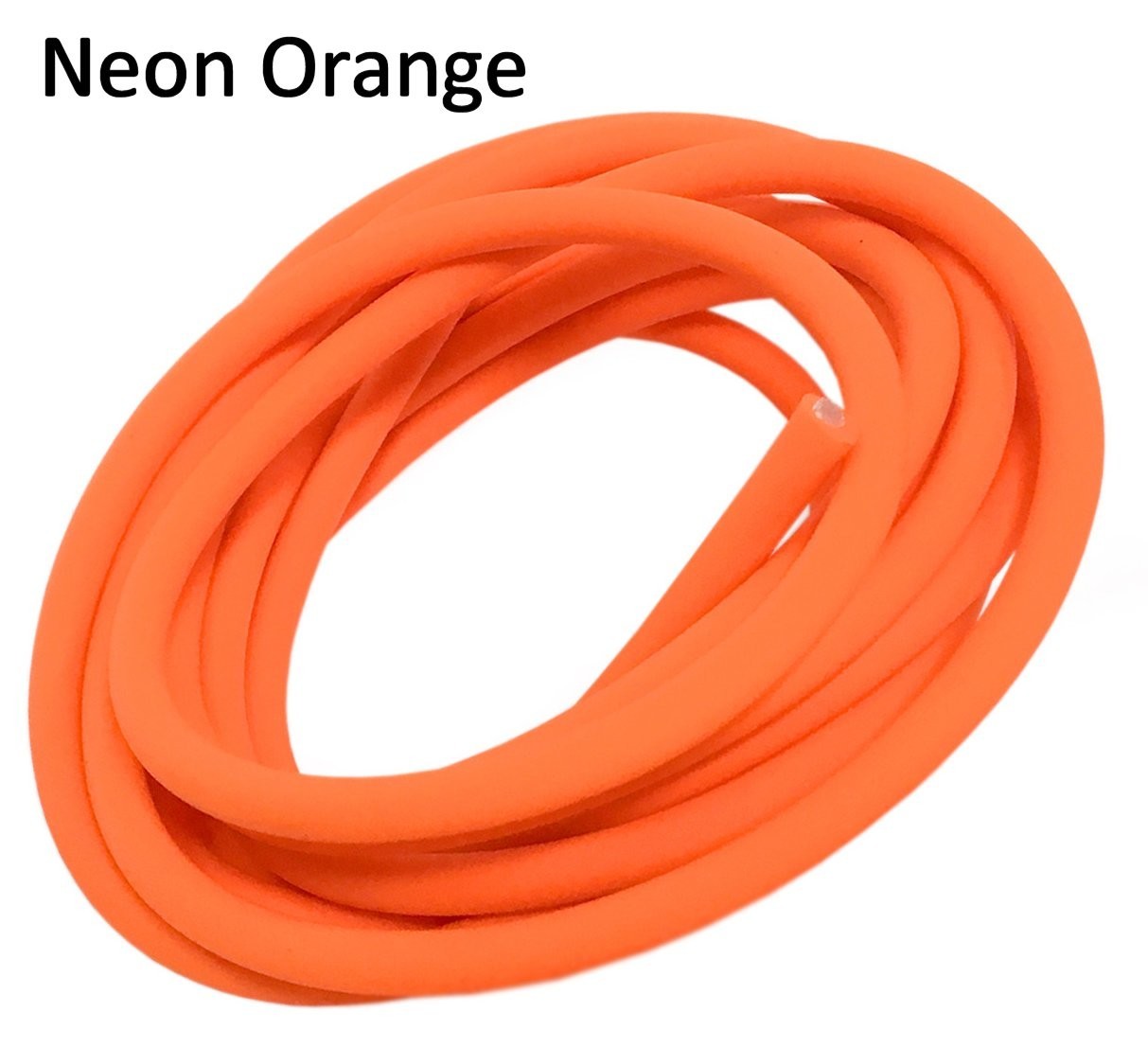 BioThane® 1/4" Beta Coated Rope 10' or 25' - Neon Orange