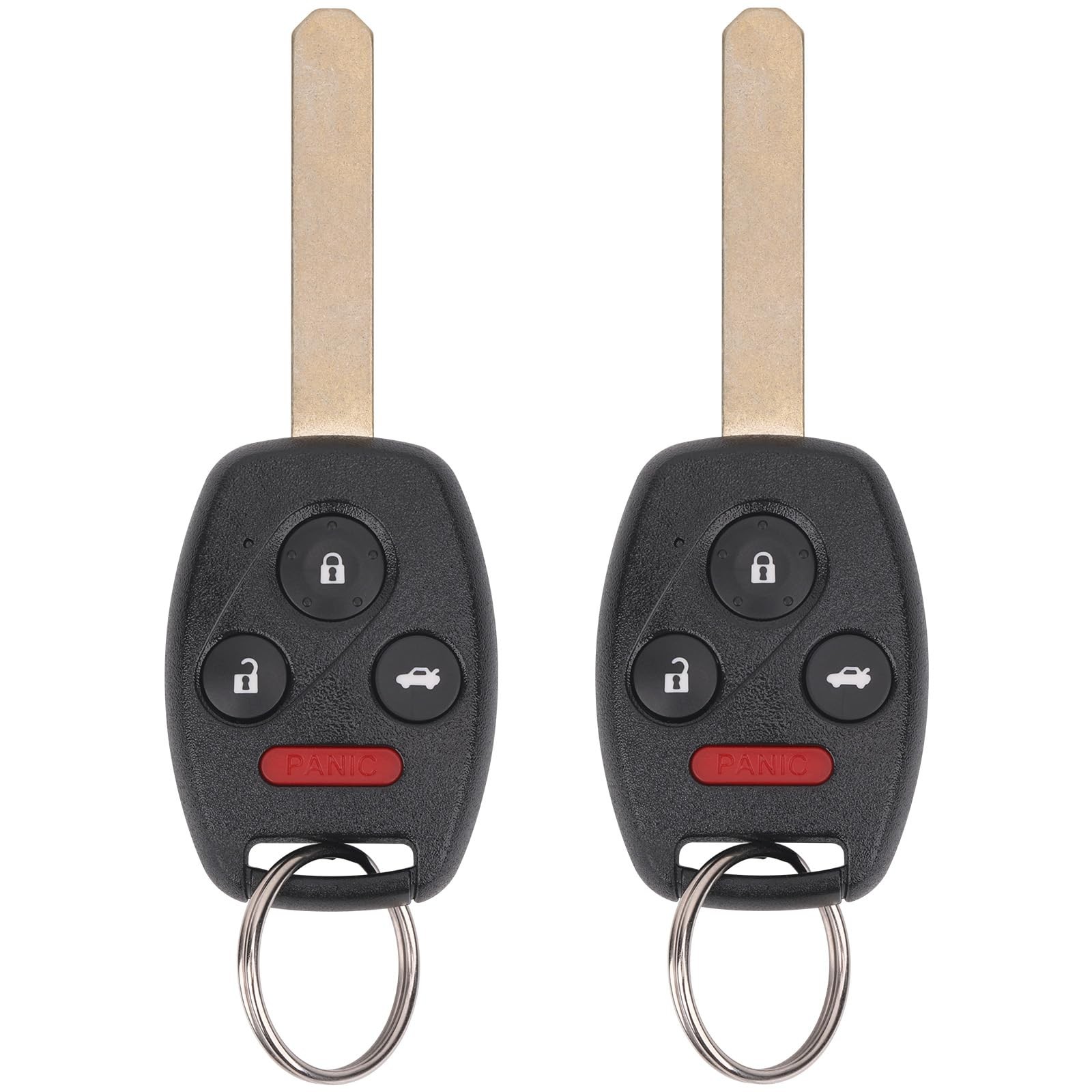 Replacement Key Fob for 2003–2007 Honda Accord Car Remote 4 Buttons 2PCS