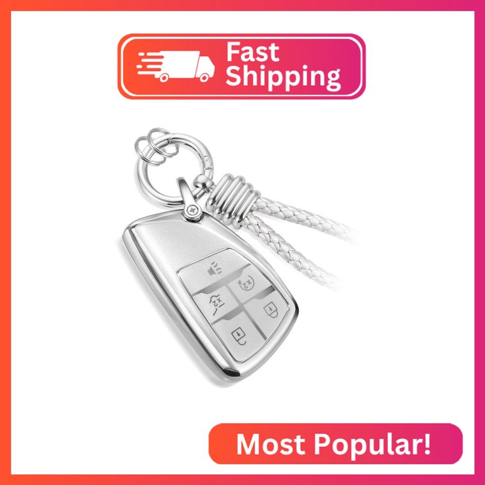 CTRINEWS for Buick Key Fob Cover with Upgraded Anti-lost Luxury Keychains, Fashi