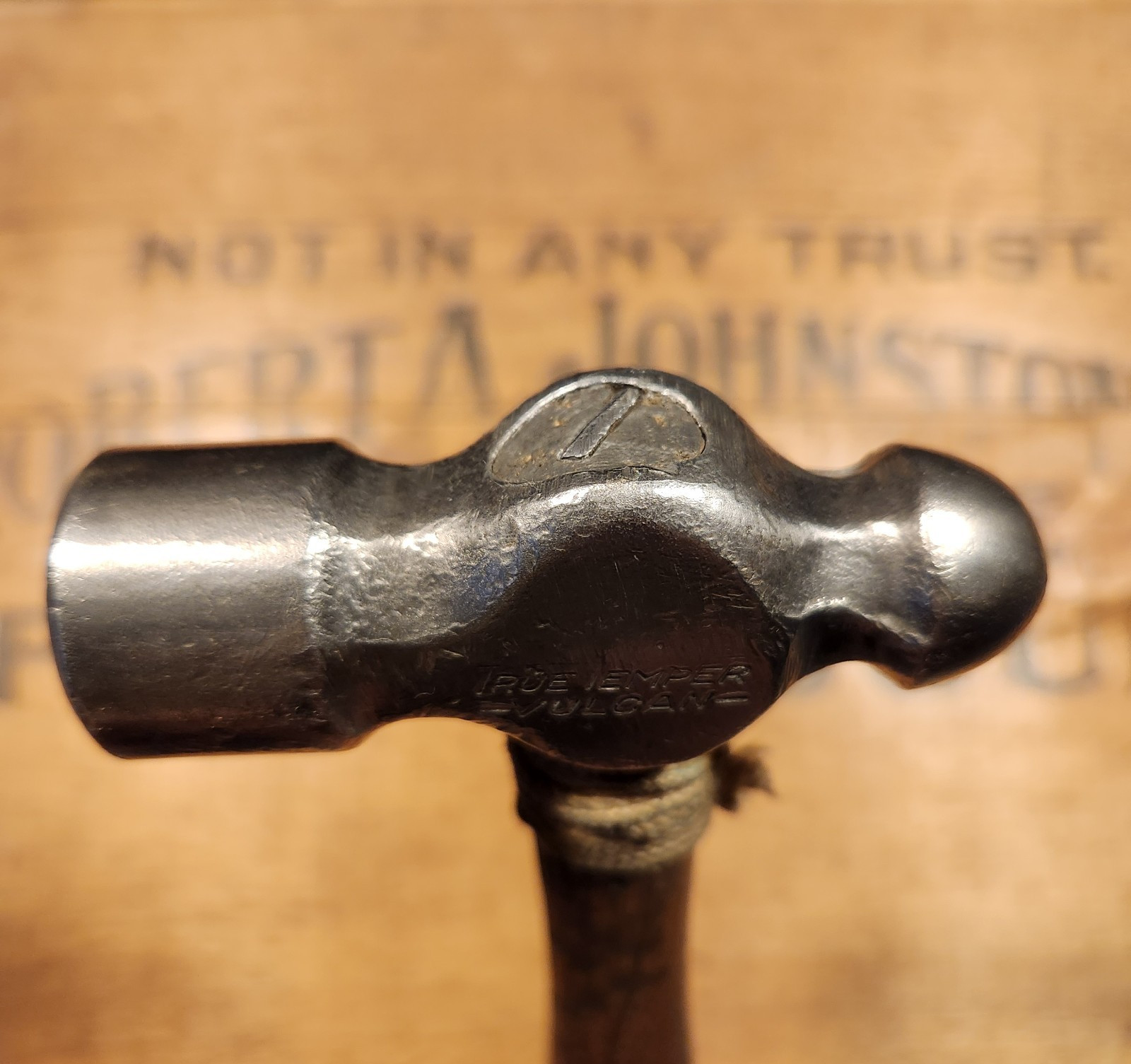 True Temper Vulcan Ball Peen Hammer Vtg