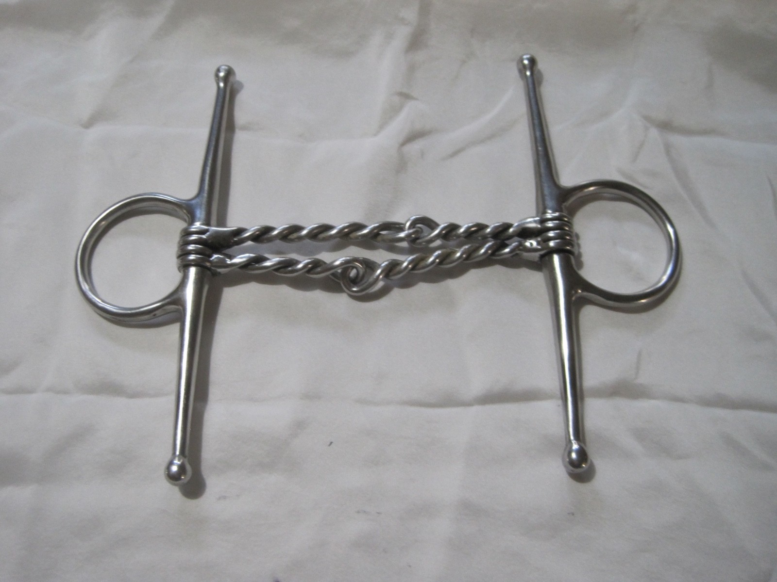 Full Check Double Twisted Wire 5'' Horse Bit Good Condition