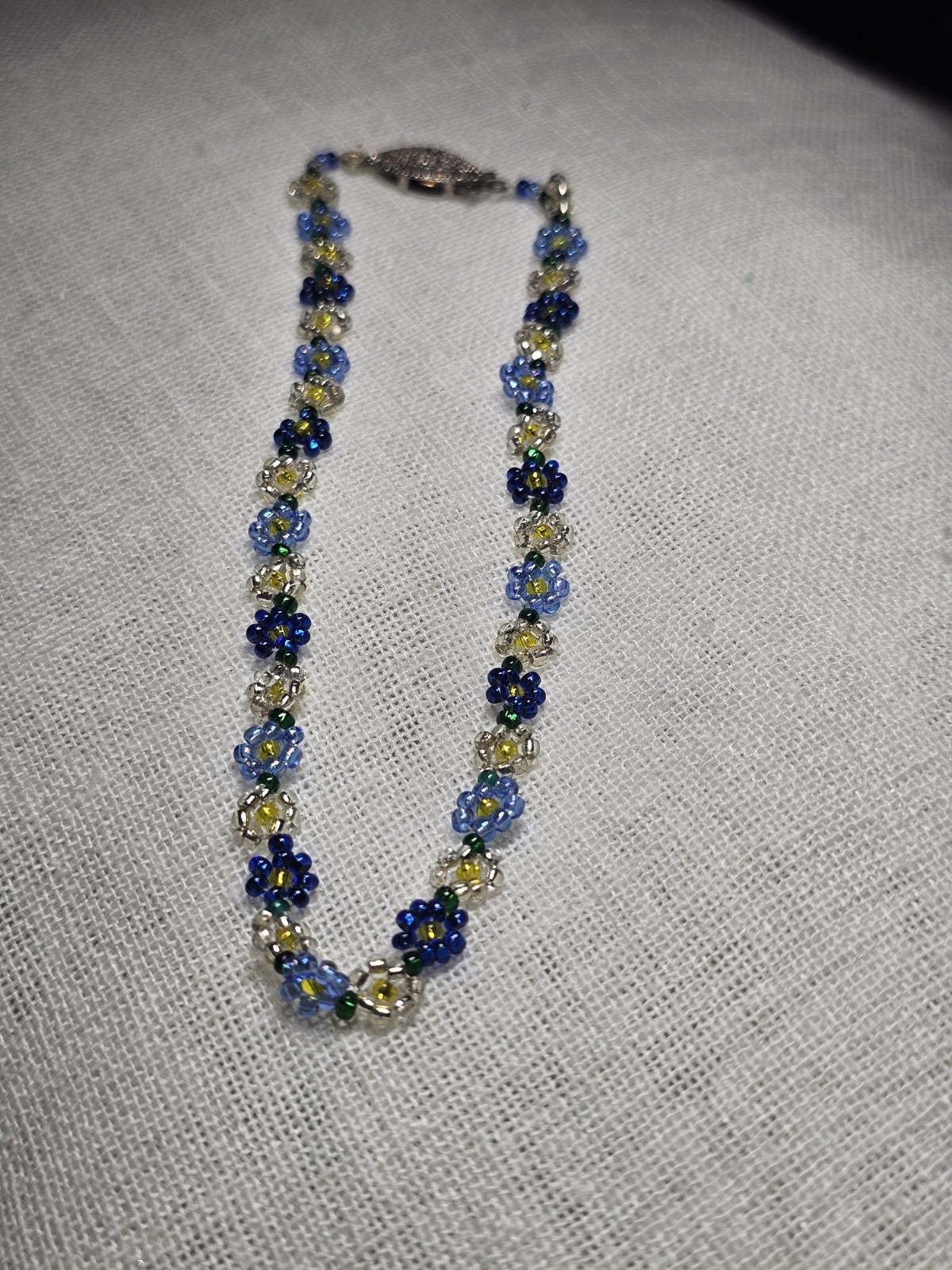 3 Vintage Artisan Made Fully Beaded Ankle Bracelets