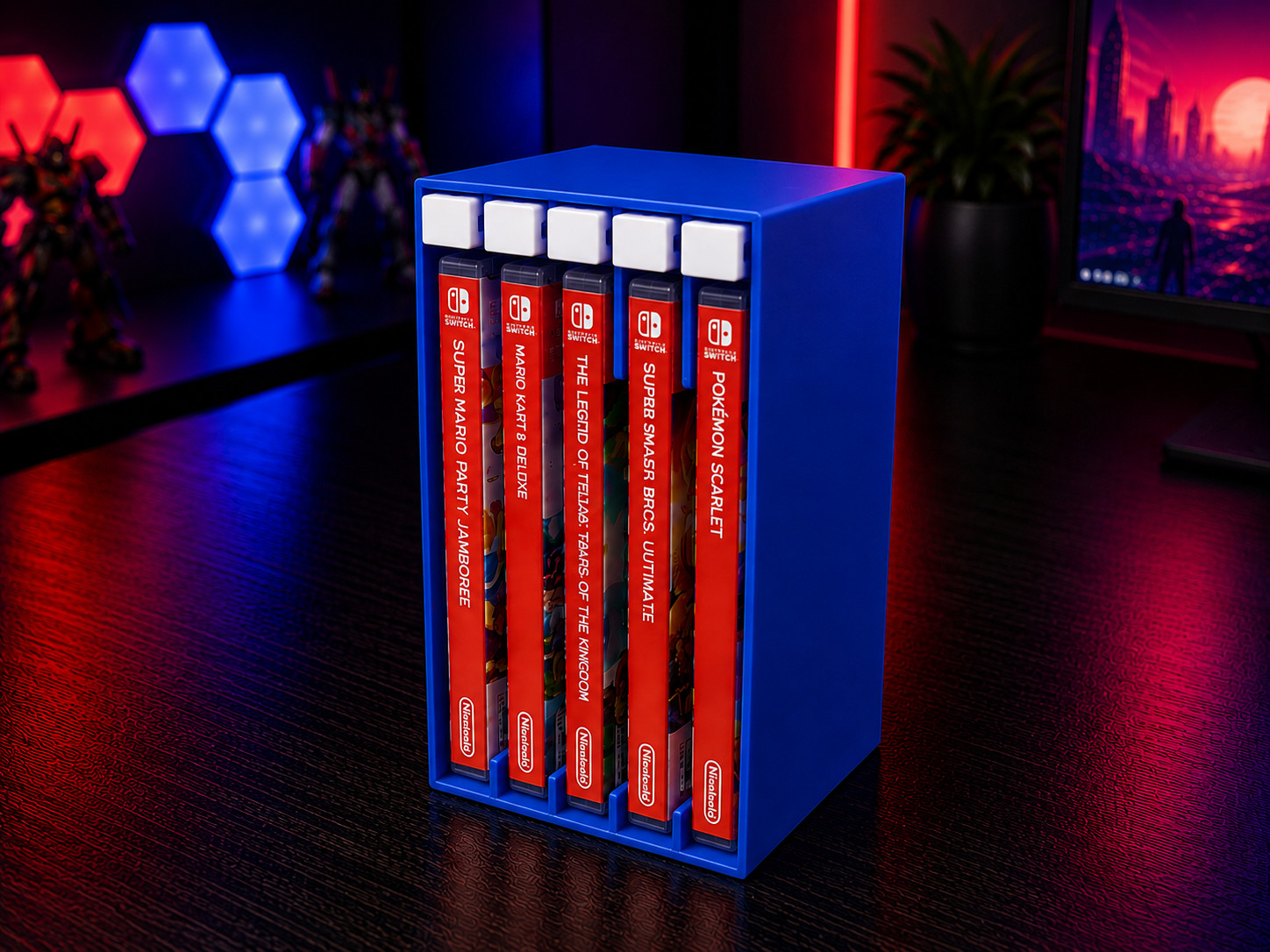 Nintendo Switch Game Holder – 5 Game Capacity | Ejection Mechanism