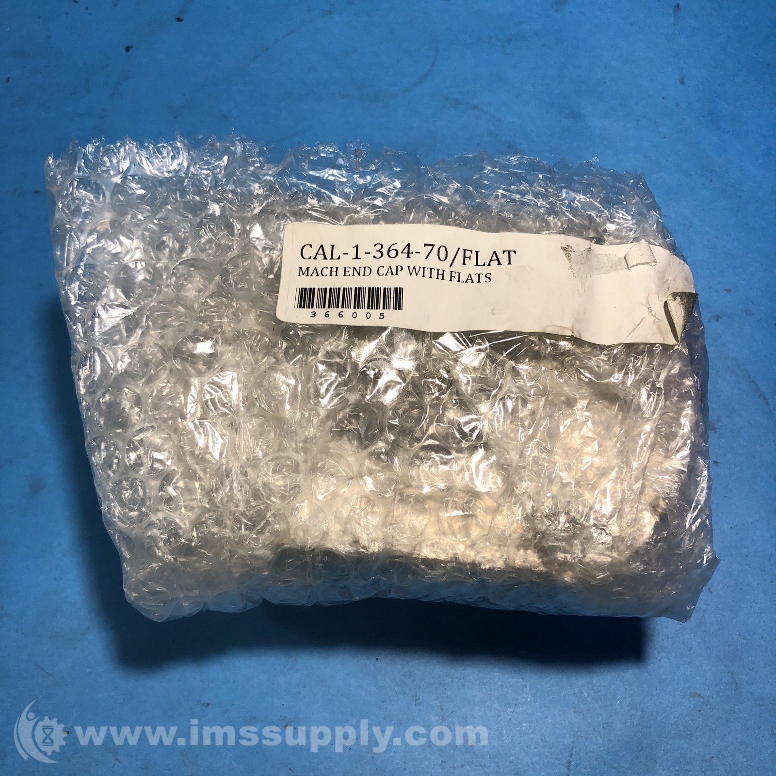 CAL-1-364-70/FLAT Machined End Cap, with Flats FNOB