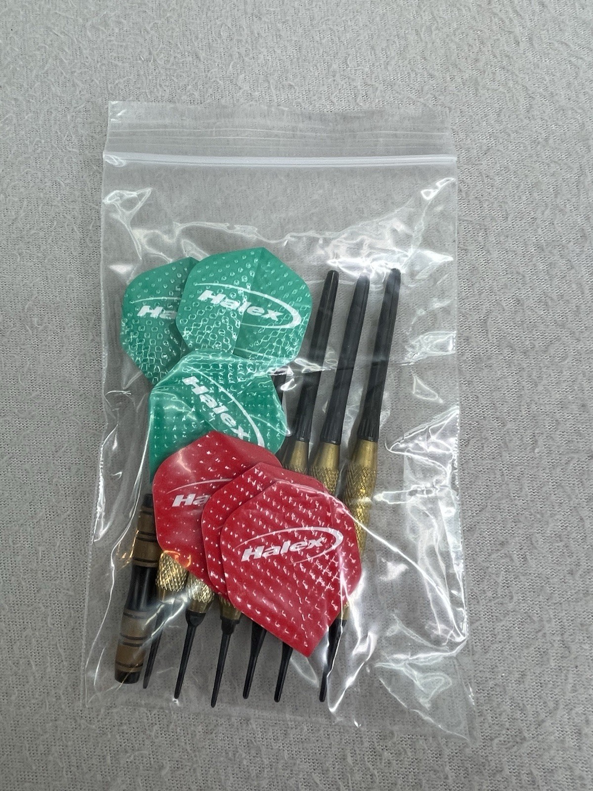 Halex Soft Tip Dart Parts Lot Flights Shafts Tips Replacement Bundle READ