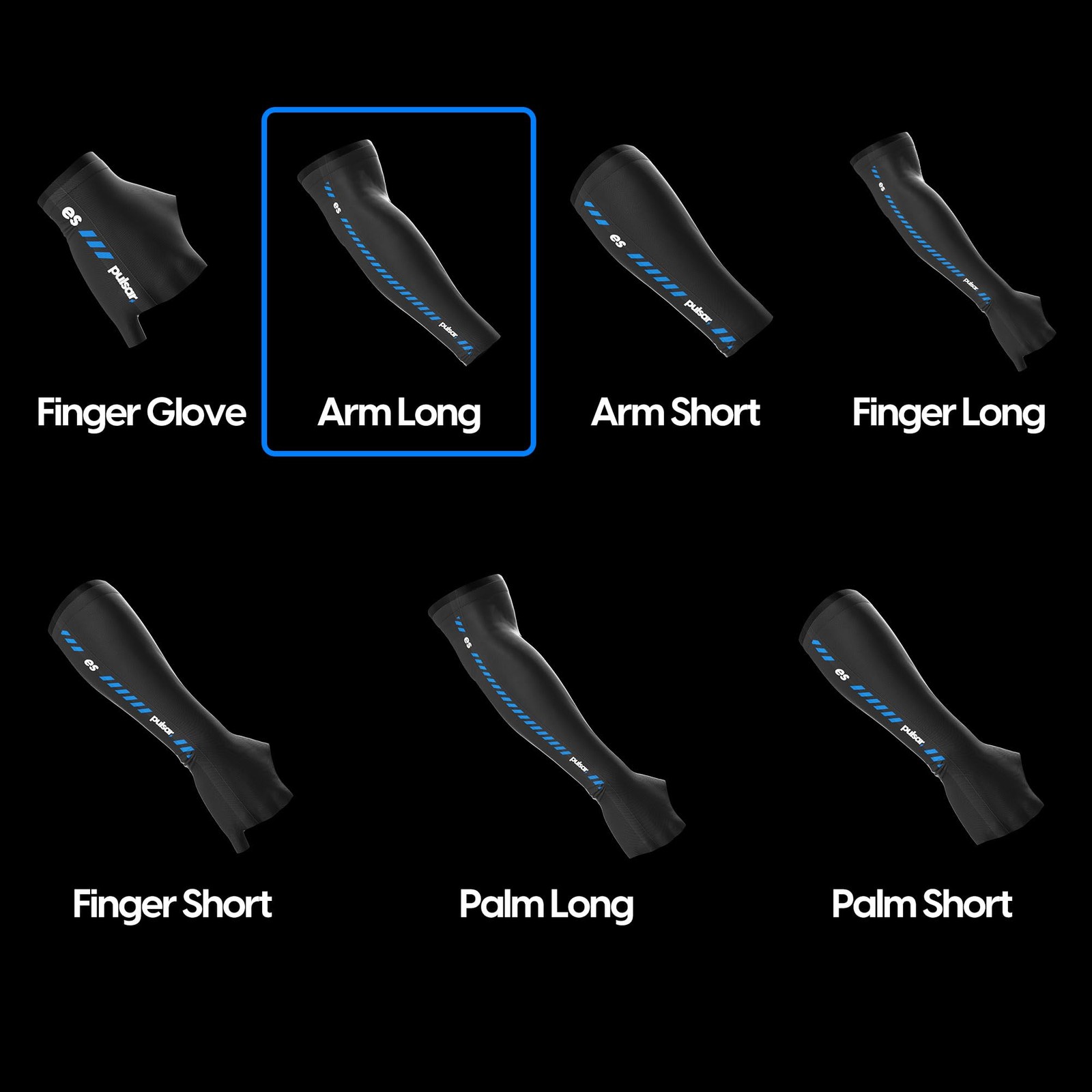 PULSAR eS Gaming Arm Sleeve for Esports Compression Large, Black