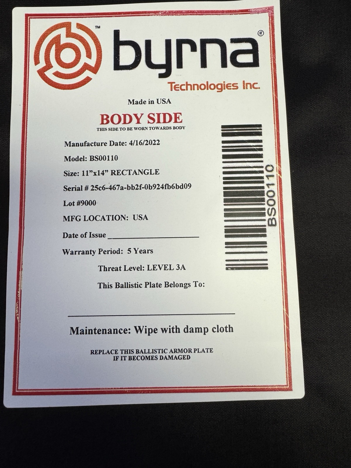 Byrna Body Side