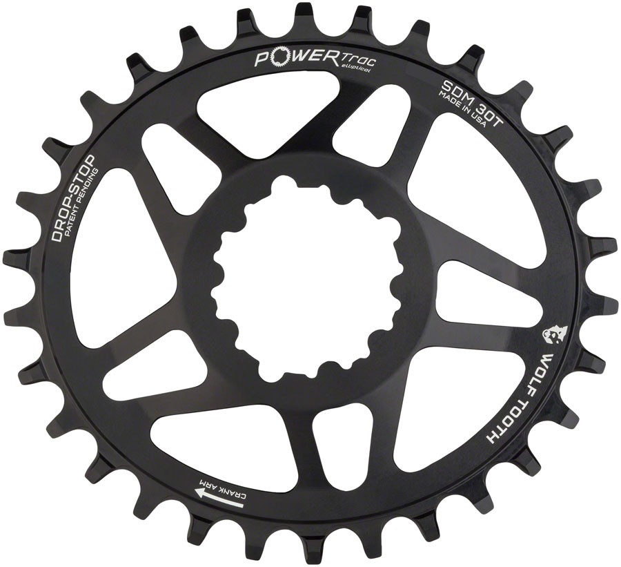 PowerTrac Elliptical SRAM 3-Bolt Direct Mount Chainrings - Wolf Tooth Elliptical