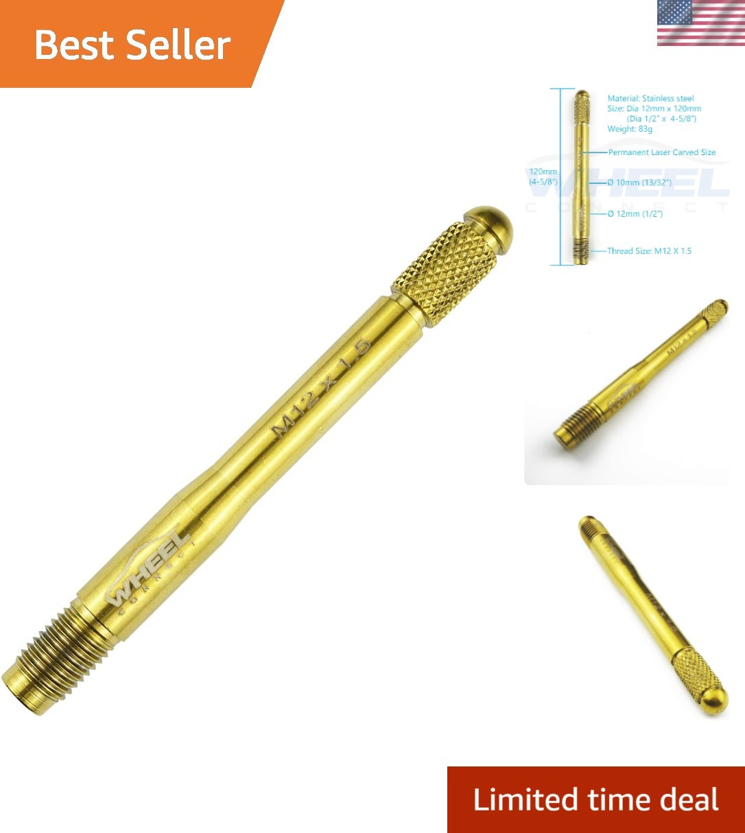 M12X1.5 Wheel Alignment Tool - Essential for Safe and Effortless Tire Changes