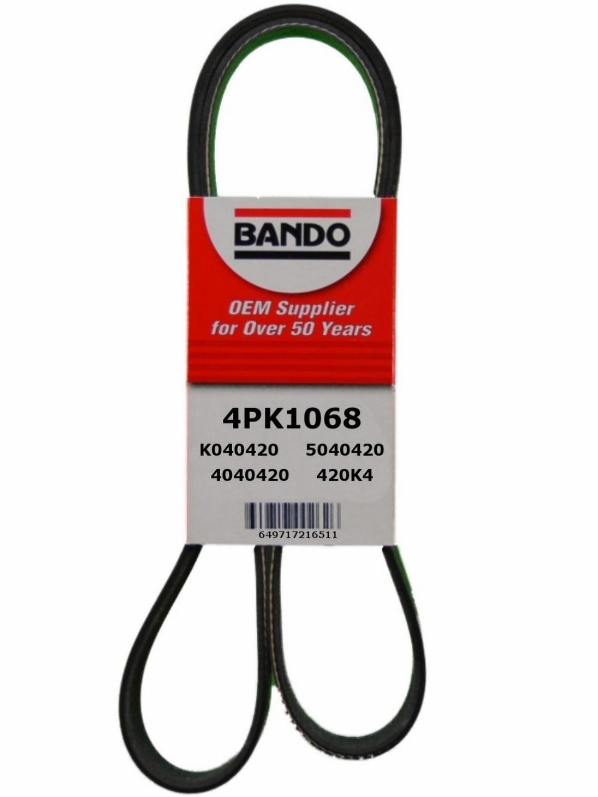 Bando 4PK1068 Serpentine Belt Bando USA OEM Quality Serpentine Belt