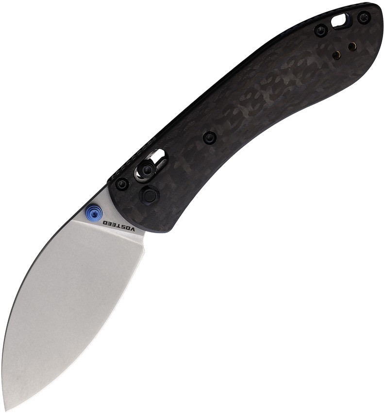 Vosteed Mini Nightshade Crossbar A0203 2.63" S35VN Carbon Fiber Folding Knife