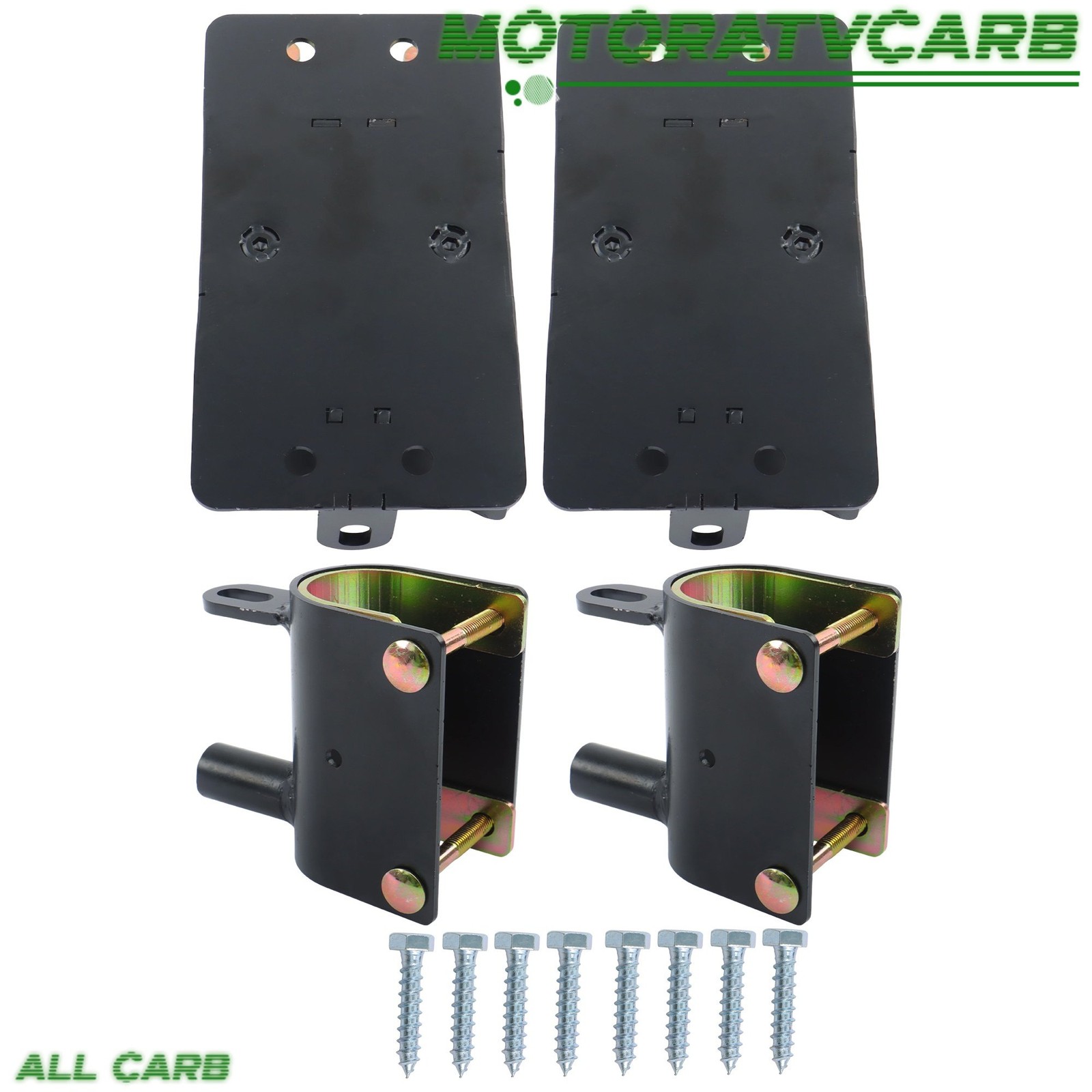ALL-CARB 2 Way Farm Gate Latch Metal Gate 2"–2 3/4" Post W/Mounting Screw 2Set