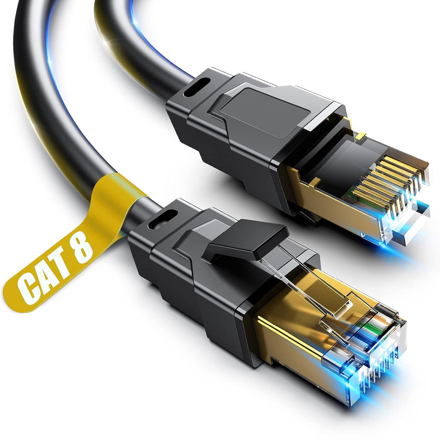 High-Speed Cat 8 Ethernet Cable - Various Lengths, Shielded for Indoor/Outdoor U