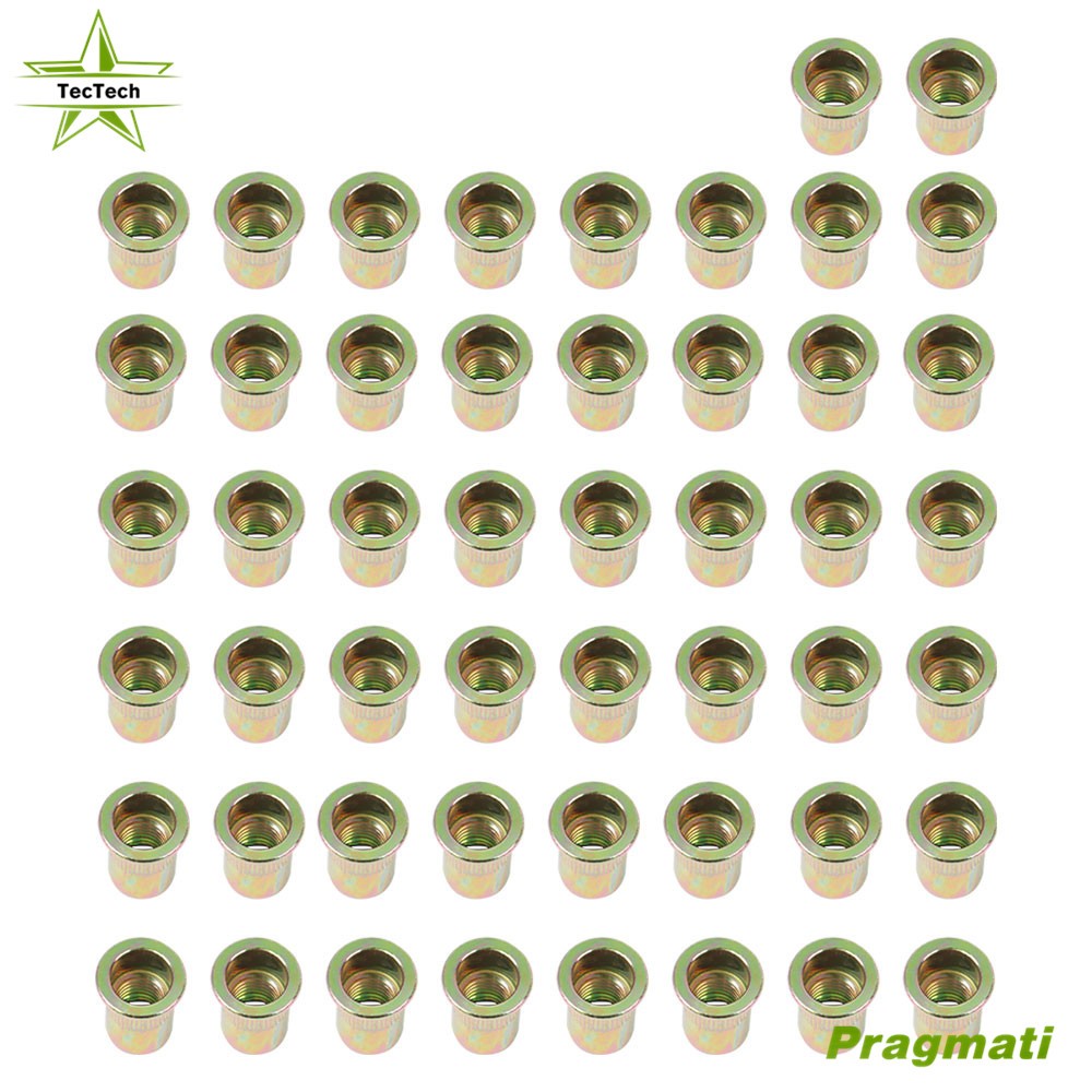 50 × Stainless Steel Rivet Nuts Blind Nut Nutserts Rivnuts Metric M10 us