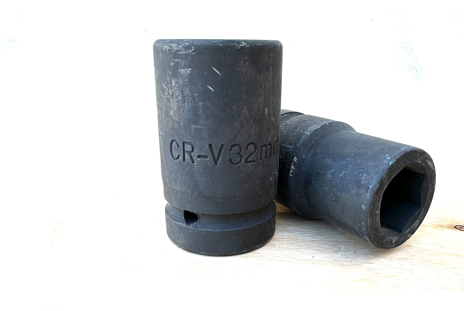 2pc 1" Drive Wheel Spindle Axle Nut Deep Impact Socket Set 33mm 32mm Sockets