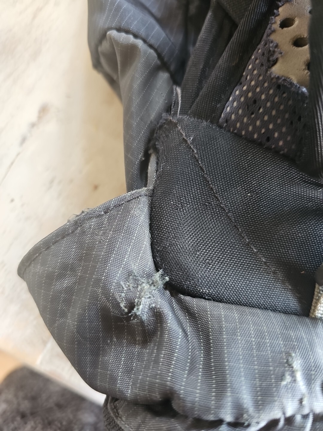 The North Face Backpack ALTEO 35 Black, Charcoal Gray***flawed, see pics***