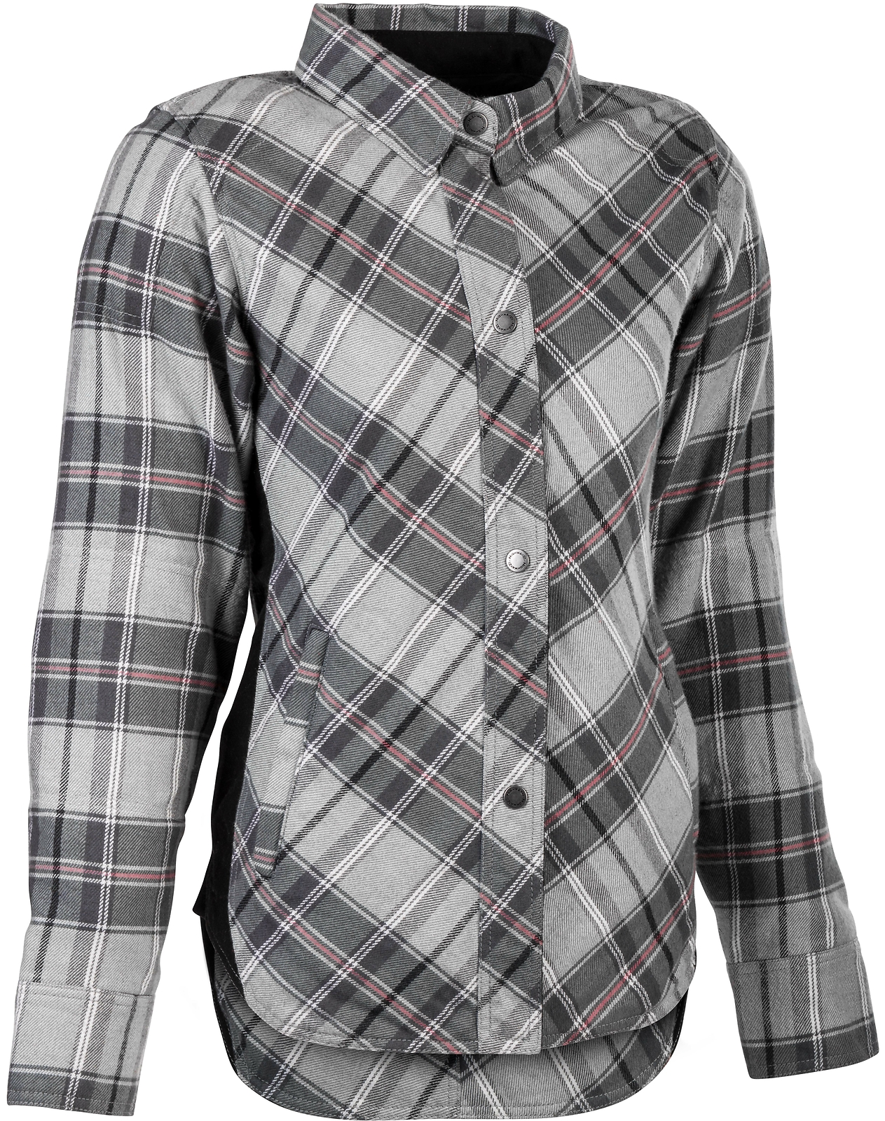 HIGHWAY 21 Women'S Rogue Flannel Md Pink/Grey #6049 489-1451~3