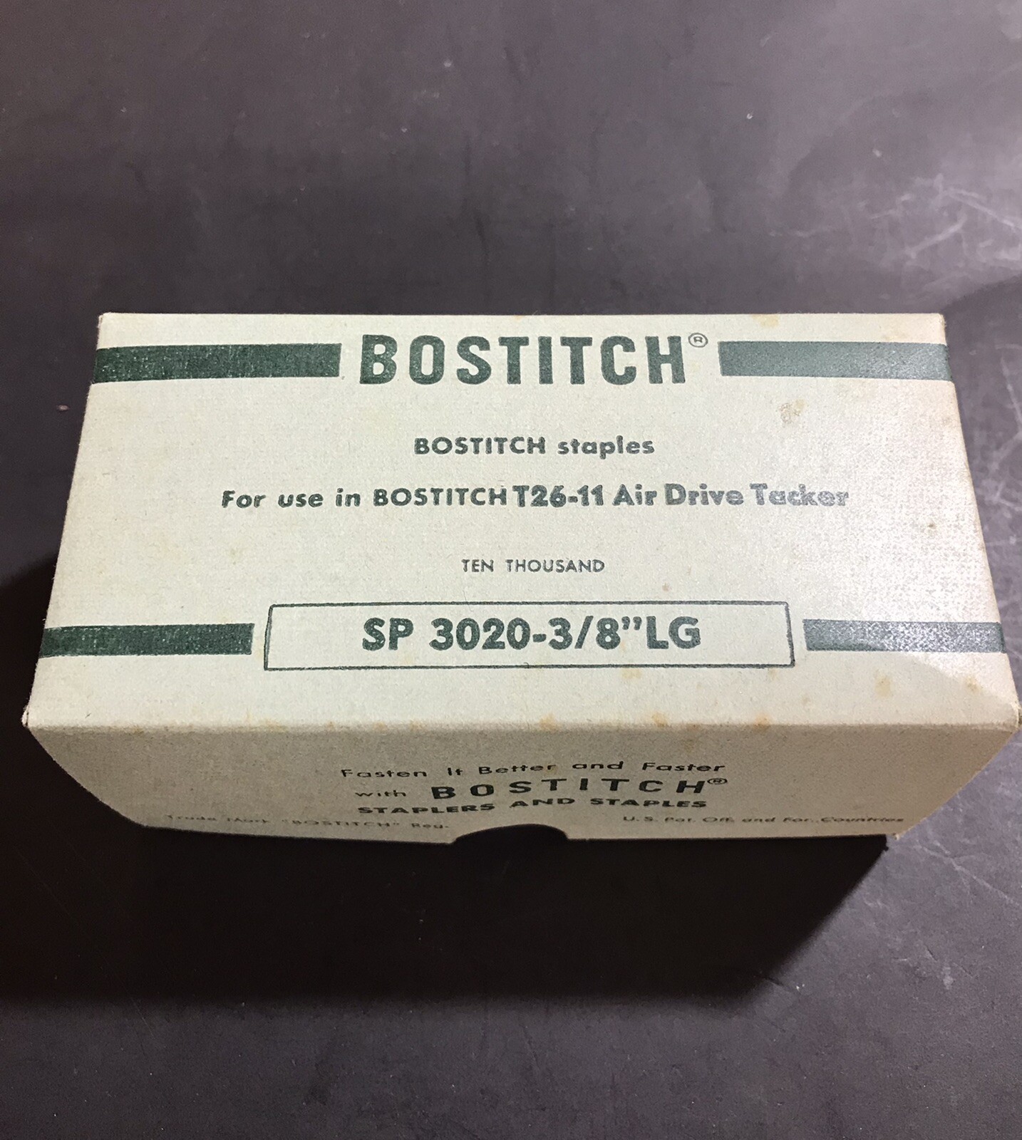BOSTITCH SP 3020-3/8 lg Staples 10,000 per box