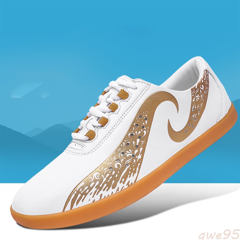 Men-made Leather Kung Fu Tai Chi Shoes Martial Art Shoes Sneakers Cowhide