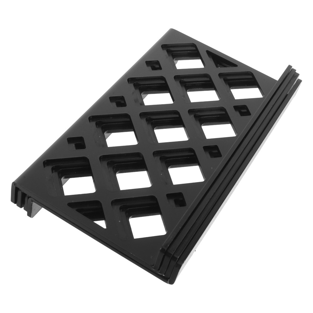 4Pcs Stackable Black Acrylic Card Display Riser for Trade Show and Conventions