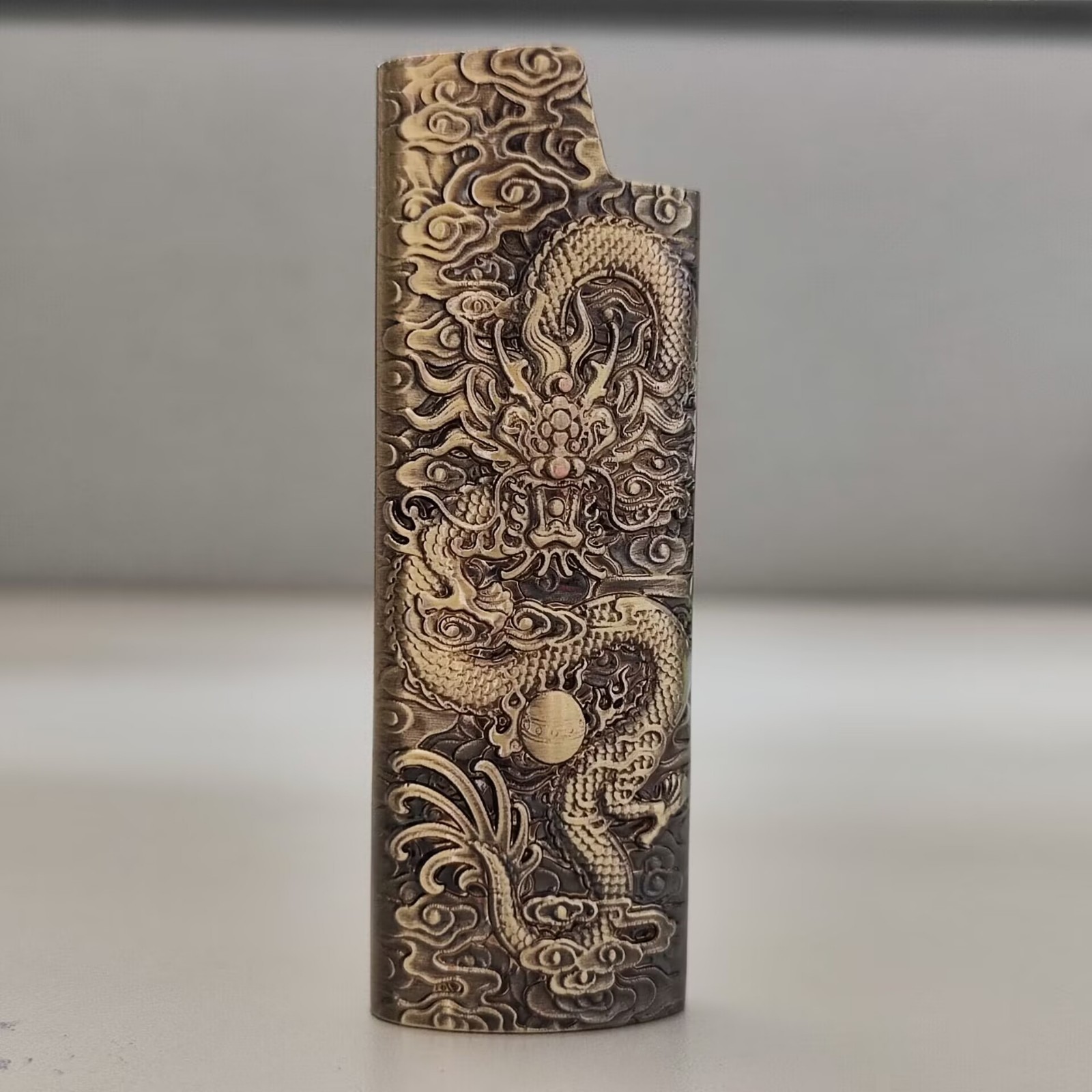 1PC Metal Lighter Case Cover Shell Fits Bic J6 Size Lighter Case Cover