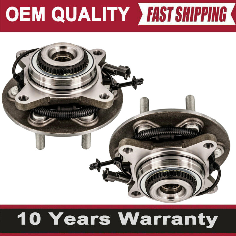 2 Front Wheel Bearing and Hub Assembly for 4x4 2018 - 2020 Ford F-150 w/ABS 6LUG