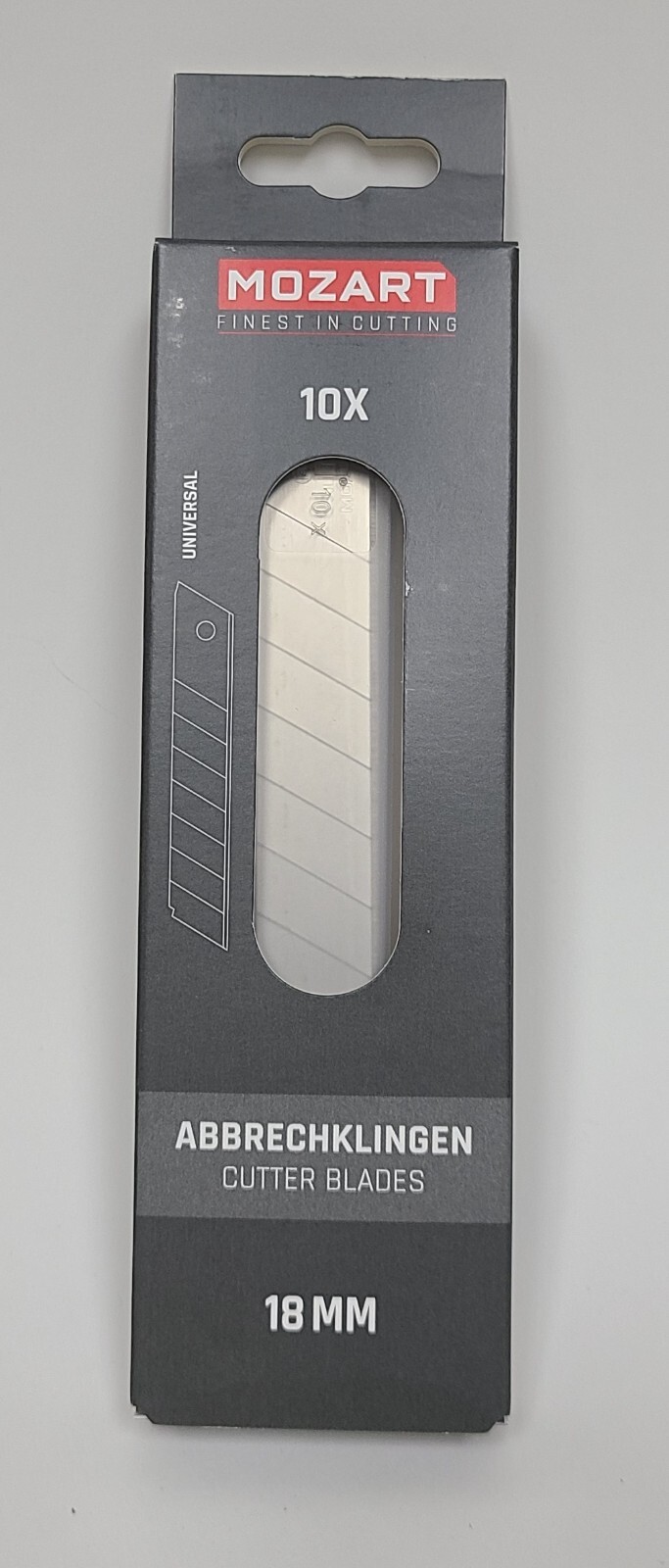 Mozart Solingen Utility Knife SNAP OFF BLADES Carbon Steel 18 mm 180.050 Germany