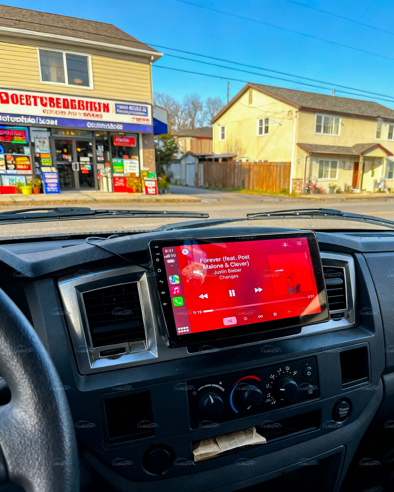 Android 15 CarPlay Car Radio Stereo GPS For 2006-2008 Dodge Ram 1500 2500 3500