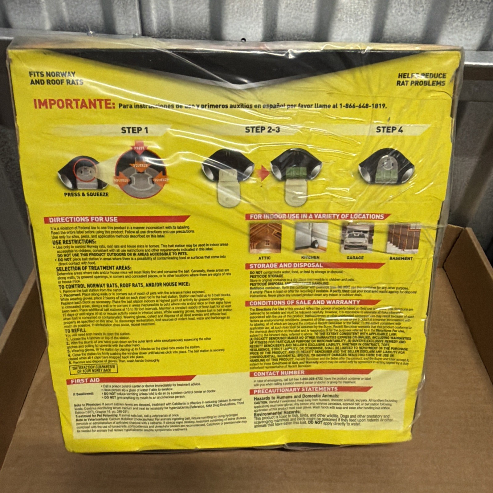 D-con Pro Rat Bait Station And 12 Blocks