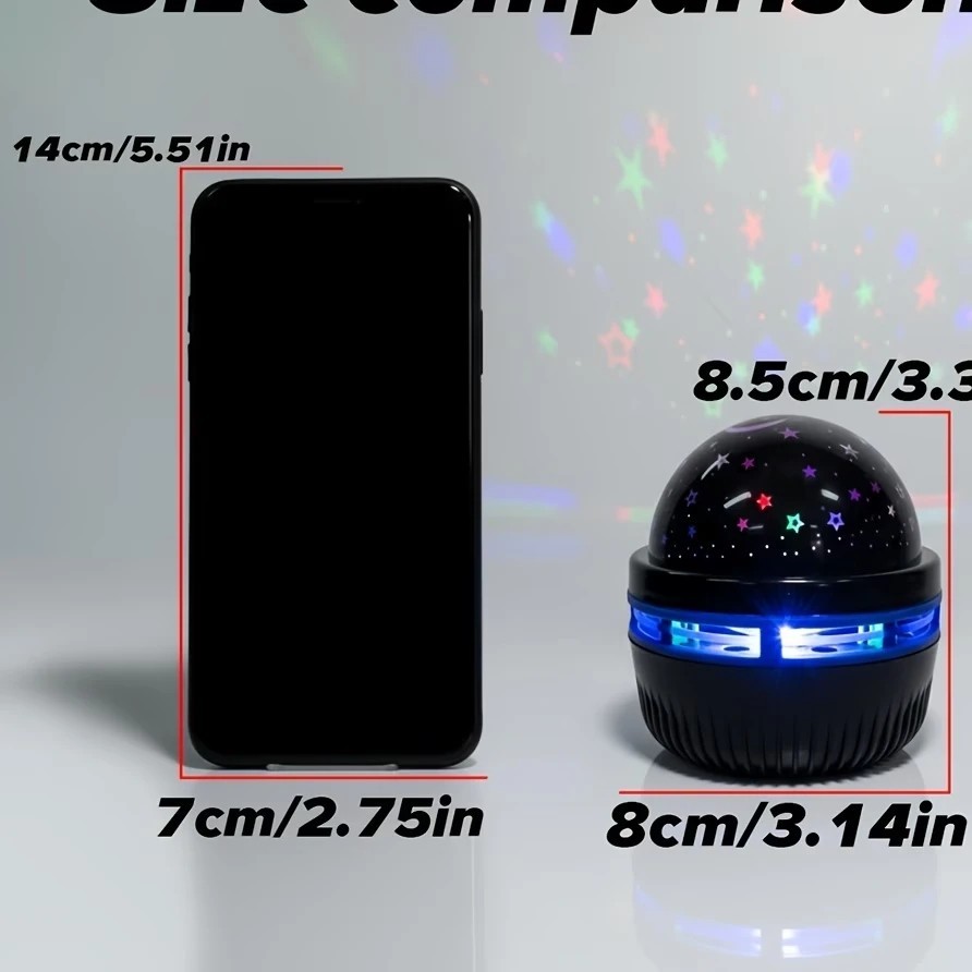 LED Starry Sky Night Light USB Projector Moon Star Room Decor Lamp