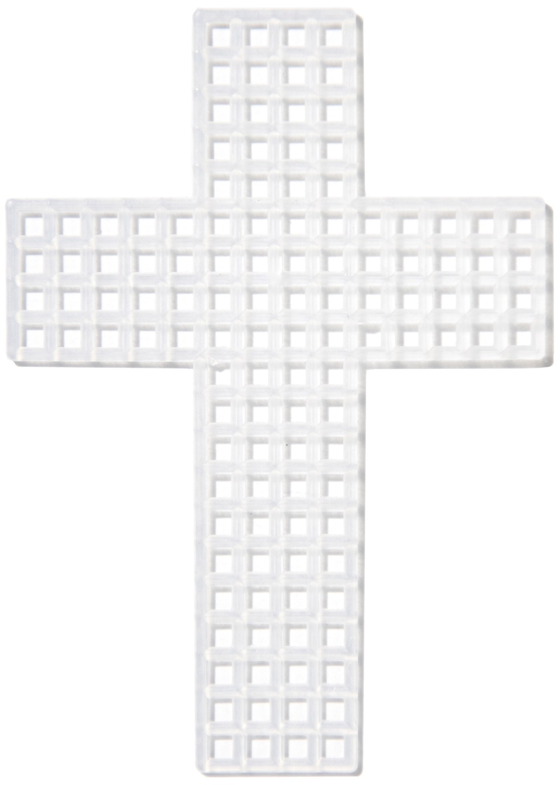 Cousin Plastic Canvas Shape 7 Count 3 10/Pkg Crosses Clear