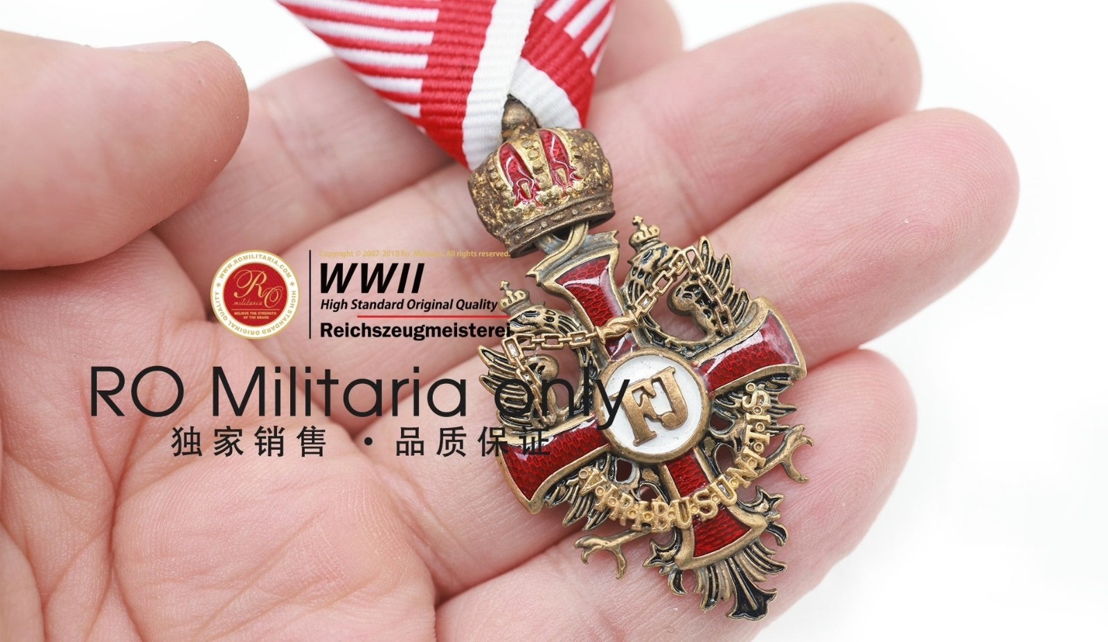 Reproduction  Knight's Order of Franz Joseph I of Austria Brass Medal BADGE
