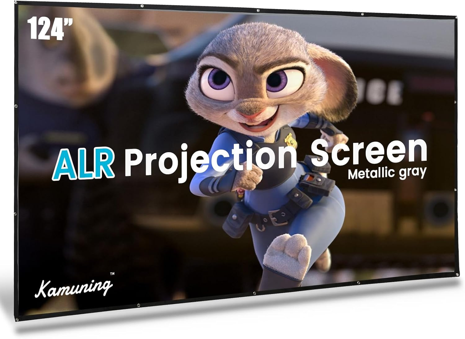 120 Inch Gray ALR Projector Screen 16:9 4K HD Home Theater Indoor Outdoor Screen