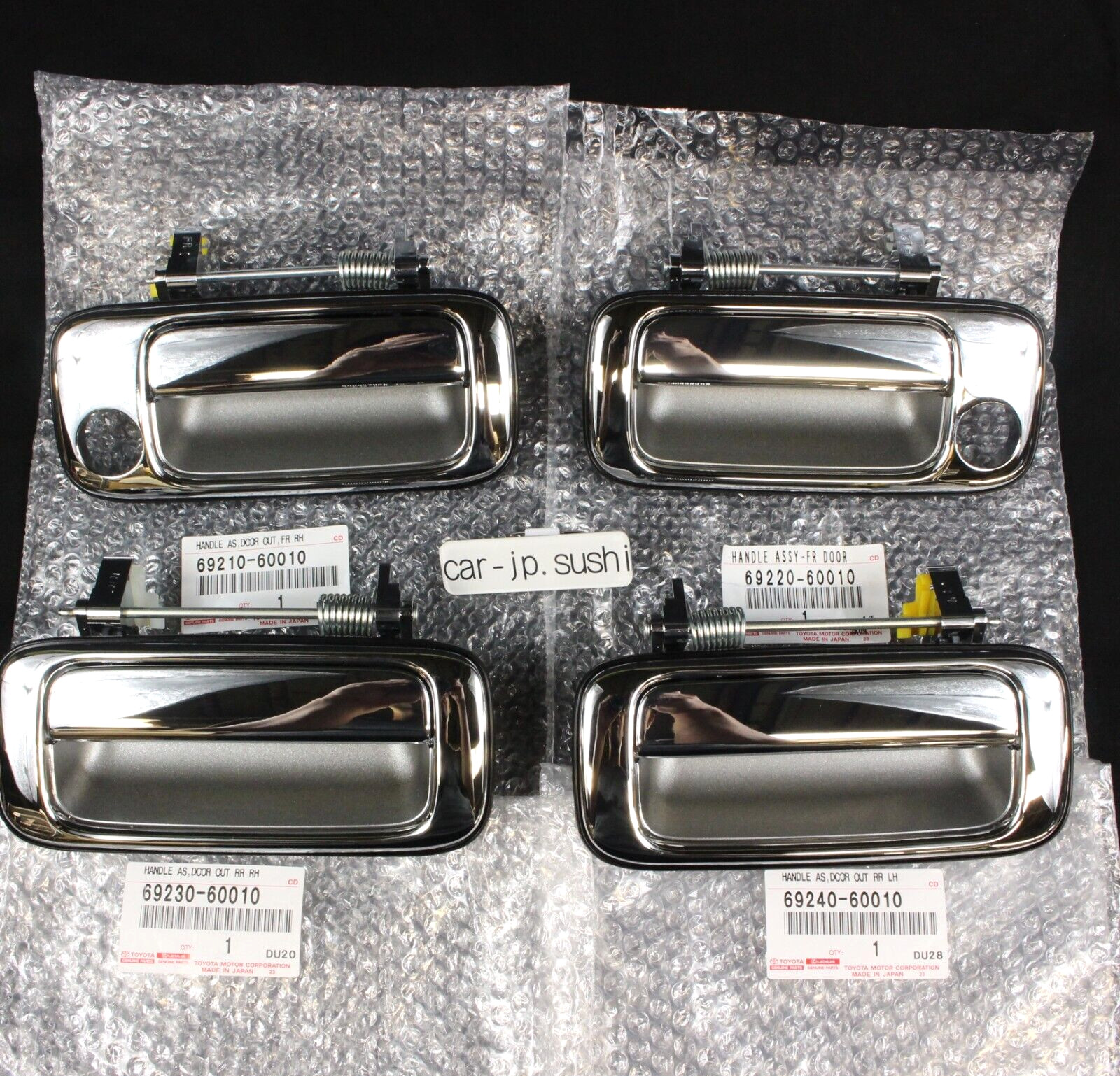 TOYOTA Genuine Land Cruiser FJ80 HDJ/FZJ80 Chrome Outer Door Handle Knob SET OEM