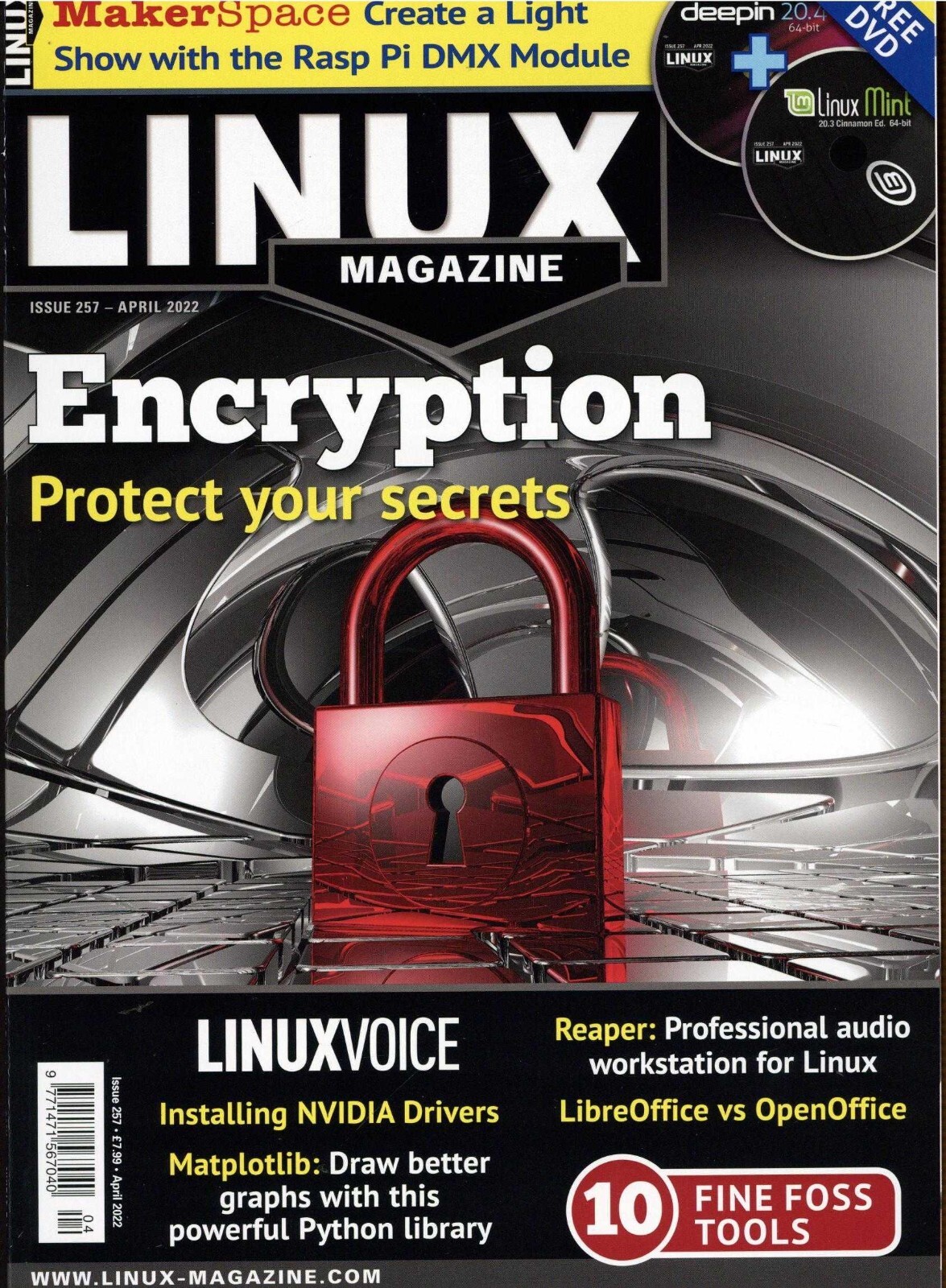 LINUX PRO MAGAZINE | APR 2022 ISS. 257 | ENCRYPTION: PROTECT YOU SECRETS